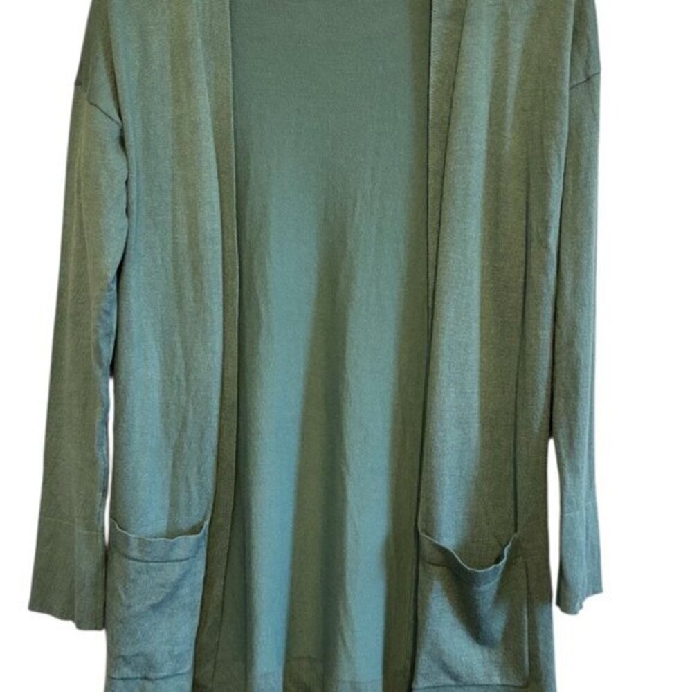 Pink Republic Teal Colored Cardigan Sweater Casual Office Size Small
